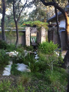 Another view of the meditation garden